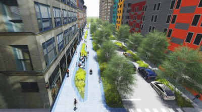 A conceptual rendering of the future 21st Street. Image: CPD