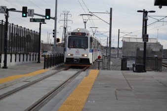 The R-Line arrives at Florida Station. Photo: David Sachs