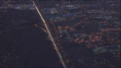 A recent backup on I-25. Image via Jayson Luber/Twitter