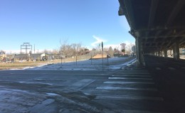 If CDOT gets its way, this Swansea Elementary playground will be on top of a highway instead of next to it. Image: David Sachs