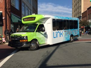 Link Transit launched a year ago with five routes in Burlington, NC. Will it ever become more than just a lifeline for the region's low-income population? Photo: Link Transit/Twitter