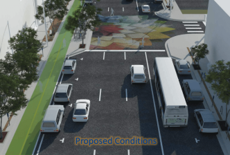 What Broadway could look like — if the redesign proceeds. Image: Denver Public Works