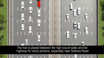 Can you spot the bike path? Image: Fairfax Alliance for Better Bicycling/YouTube