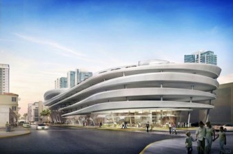 Miami Beach hired Pritzker Prize-winning architect Zaha Hadid to design a parking garage. The design was scrapped last year because of its high cost, but the city -- facing an affordable housing crisis -- hasn't reconsidered its policy of promoting car storage. Image: Zaha Hadid Architects