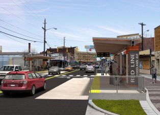 Indianapolis voted in the fall to raise taxes for transit improvements, including the "Red Line" bus rapid transit projects. But cuts to federal transit funding programs could complicate those plans. Image: Indygo