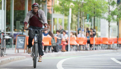The Governors Highway Safety Association's new report on bike safety tells states they need to design streets to reduce speeding. Photo: GHSA