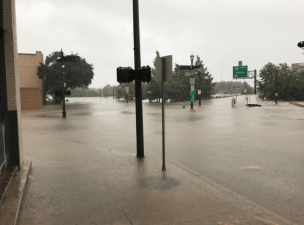 Floodwaters in Houston. Photo:  Christof Spieler