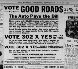 A Streetsblog reader sent in this clipping from a 1920 Oregon newspaper. Somehow it's still relevant today.