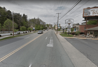 North Carolina DOT wants to widen Ashville's Merrimon Avenue, which is already a four lane commercial speedway. Photo:  Google Maps