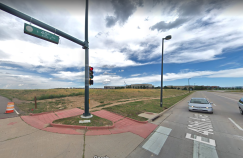 What if I told you this dirtwalk and vacant land was one block from the Gateway Park RTD station? It is. Image:  Google MapsGoogle Maps