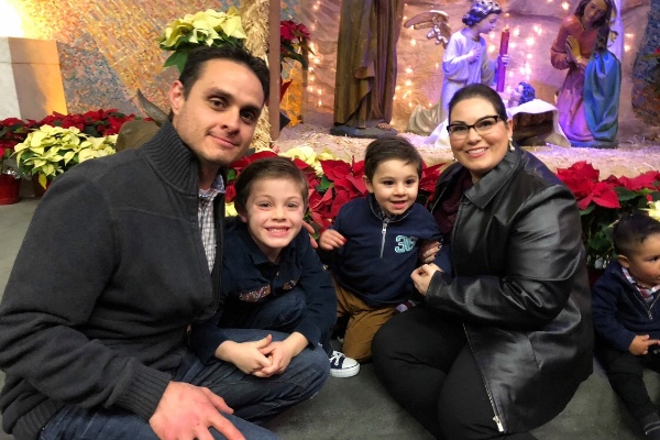 Luis Ordonez-Gamez and his family. Photo: GoFundMe