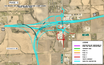 TIGER funds will help build Nebraska's Lincoln South Beltway, including this interchange. Graphic: Nebraska DOT