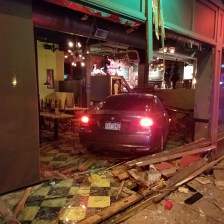 Last month a car crashed into the Hornet Restaurant for the third time that year. Photo: The Hornet.