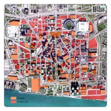 Detroit's downtown parking lots via  Data Driven Detroit