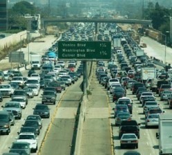 congested freeway