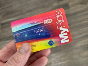 RTD's MyRide tap-to-pay electronic fare payment card.