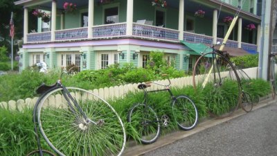 Old time bikes at Mackinac Island