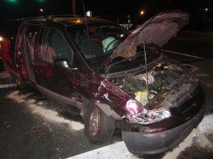 A minivan after a night crash. Image: Eli Duke via Flickr