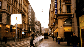Photo a street in Helsinki