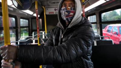 Person rides a bus in STL