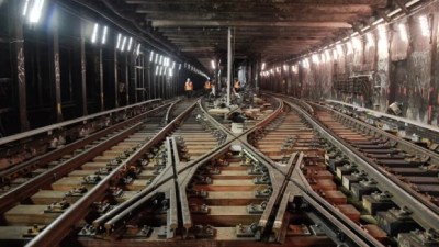 MTA track work in New York