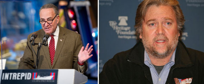 Steve Bannon Would Love to Team Up With Chuck Schumer on Infrastructure