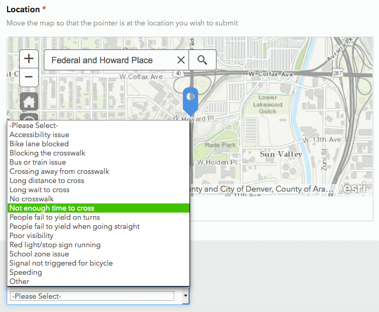 Drop a Pin on This Map to Tell DPW Where to Fix Dangerous Streets