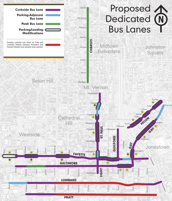 It’s No Red Line, But These New Transit Lanes Will Speed Up Trips for Baltimore Bus Riders