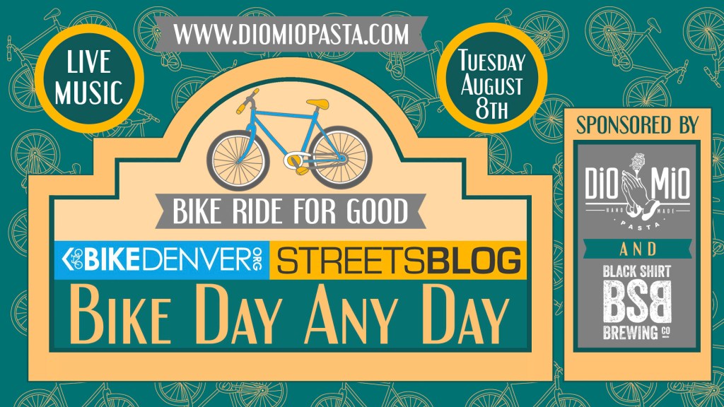 Tuesday: All You Have to Do Is Eat Pasta and Drink Beer to Support Streetsblog & Bike Denver