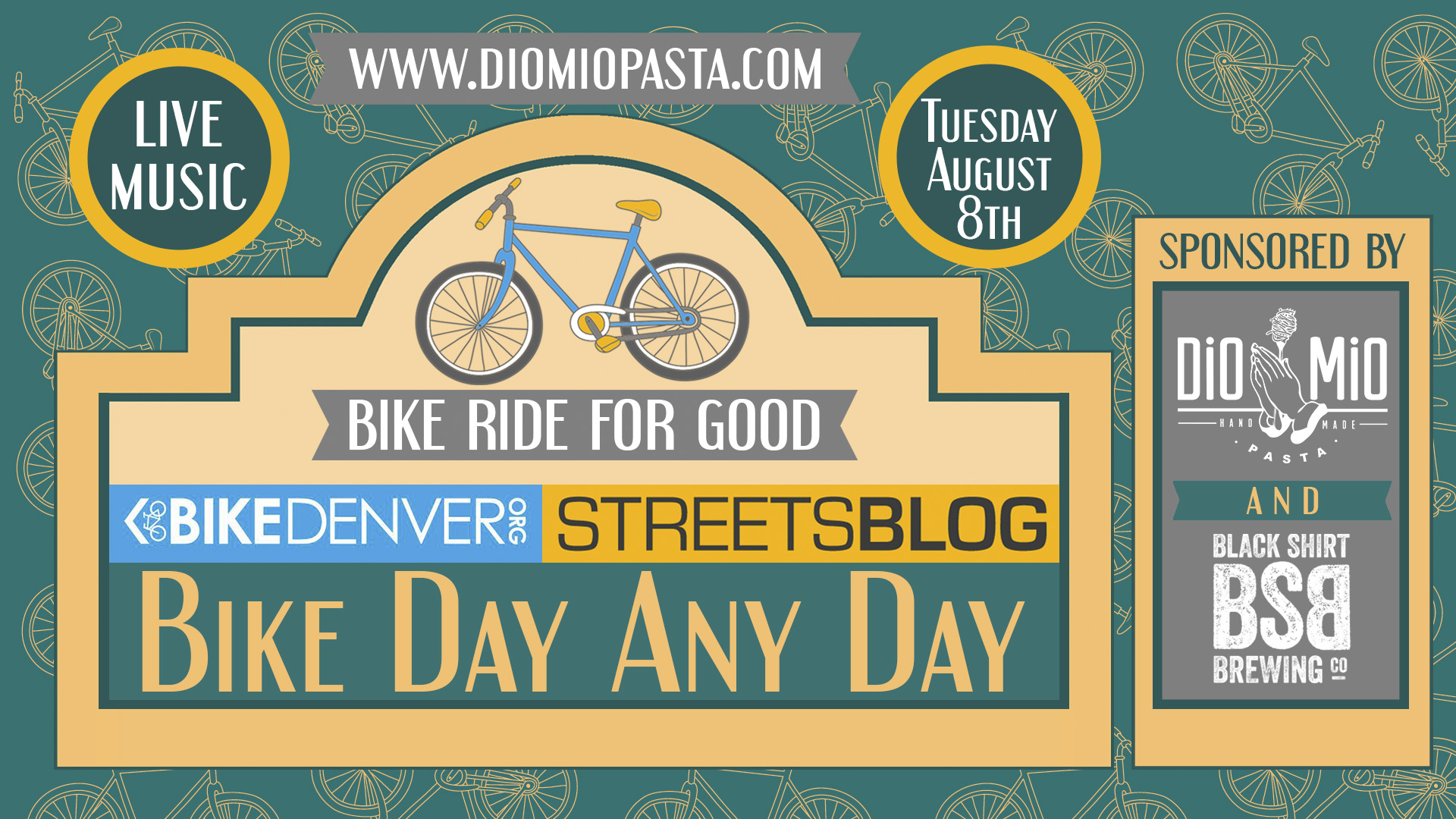 Tuesday: All You Have to Do Is Eat Pasta and Drink Beer to Support Streetsblog & Bike Denver