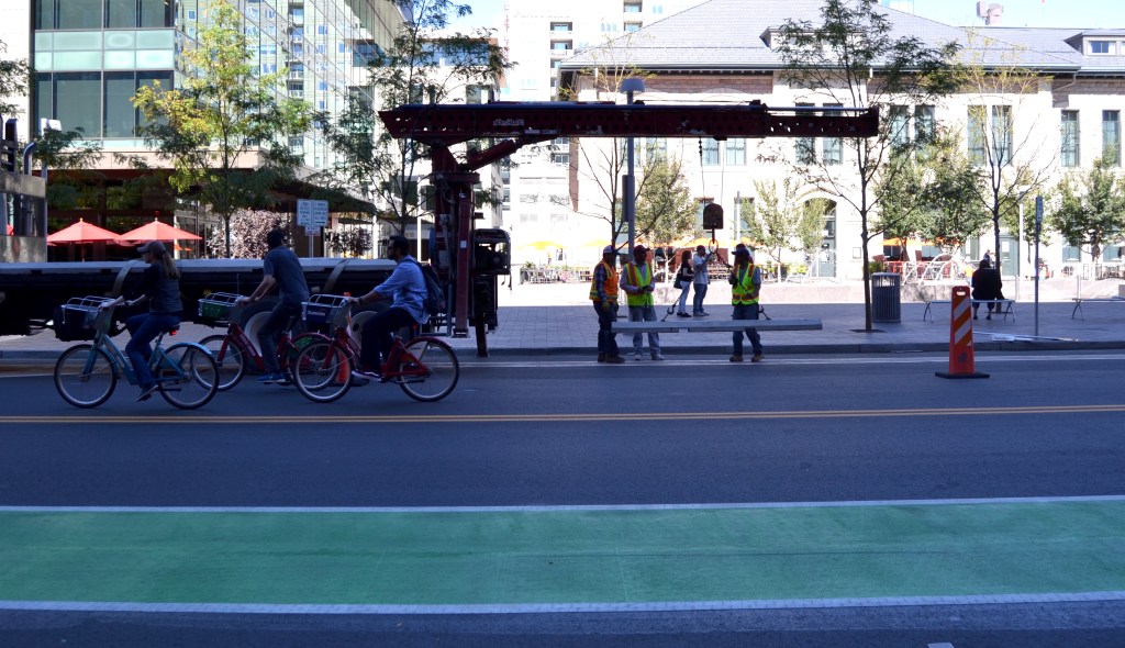 Eyes on the Street: Wynkoop Street Bike Lane Improvements Are Almost Done