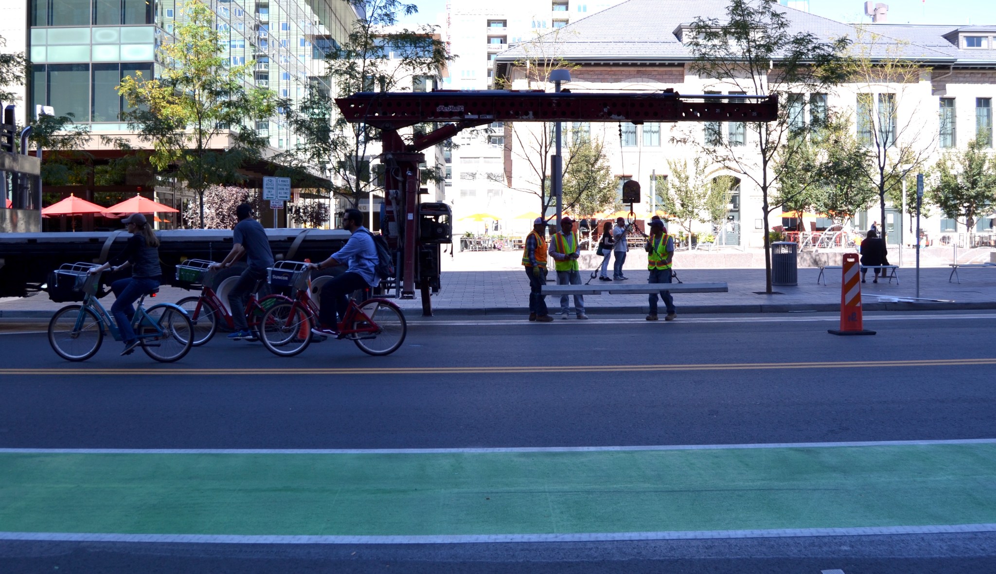 Eyes on the Street: Wynkoop Street Bike Lane Improvements Are Almost Done