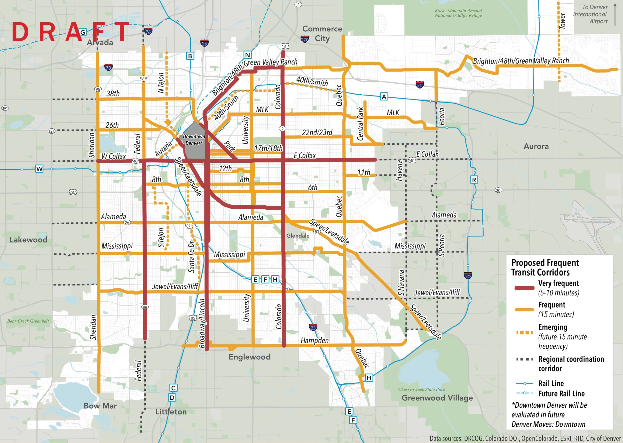 Here’s Your First Look at the Map for Frequent, High-Quality Denver Transit