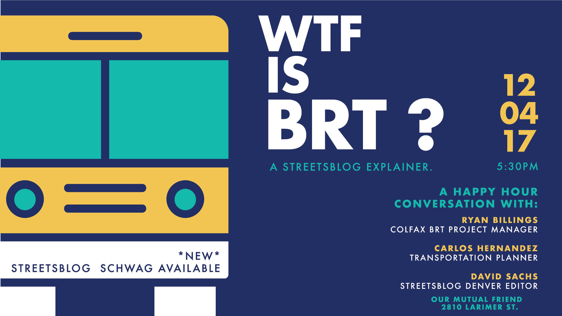 WTF Is BRT? Join Us Monday for a Discussion of Buses Over Beer.