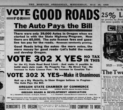 Political Ad from 100 Years Ago Mirrors Colorado GOP Approach to Transportation: More Roads, More Traffic