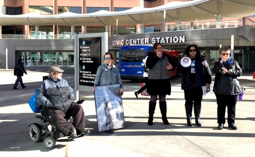 On Rosa Parks’ Birthday, Denver Advocates Rally for Fair Transit Fares