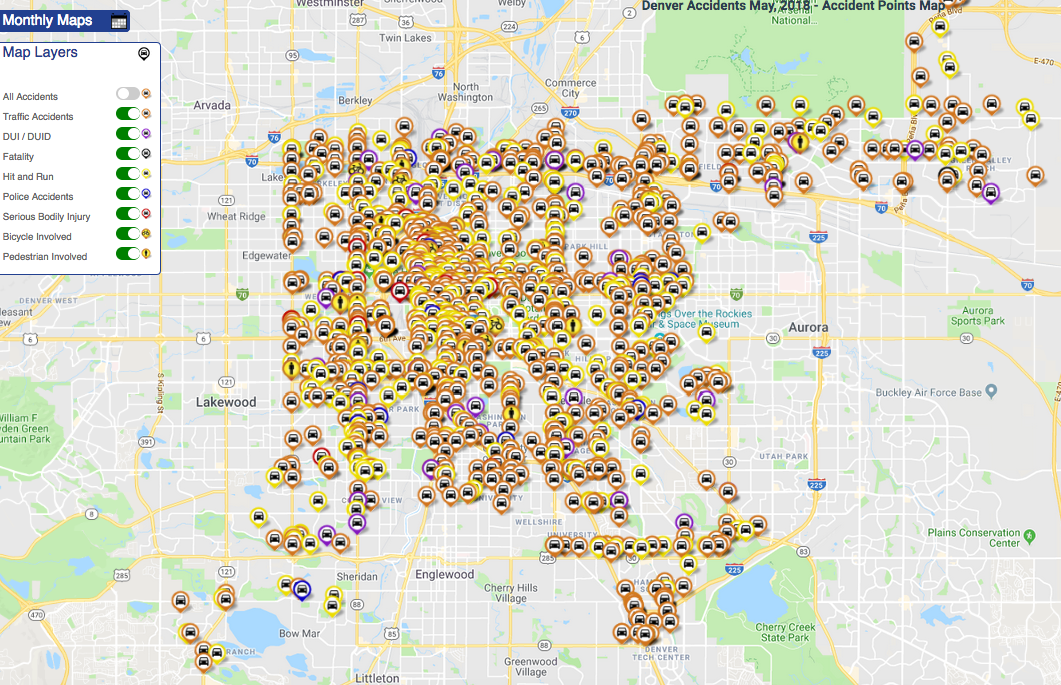 A Denver Lawyer Made a More Up-to-Date Crash Map Than the City’s Official Version