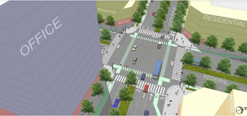 Sunday: Reimagine the Colfax-Federal Cloverleaf Interchange as a Place for People, Not Cars