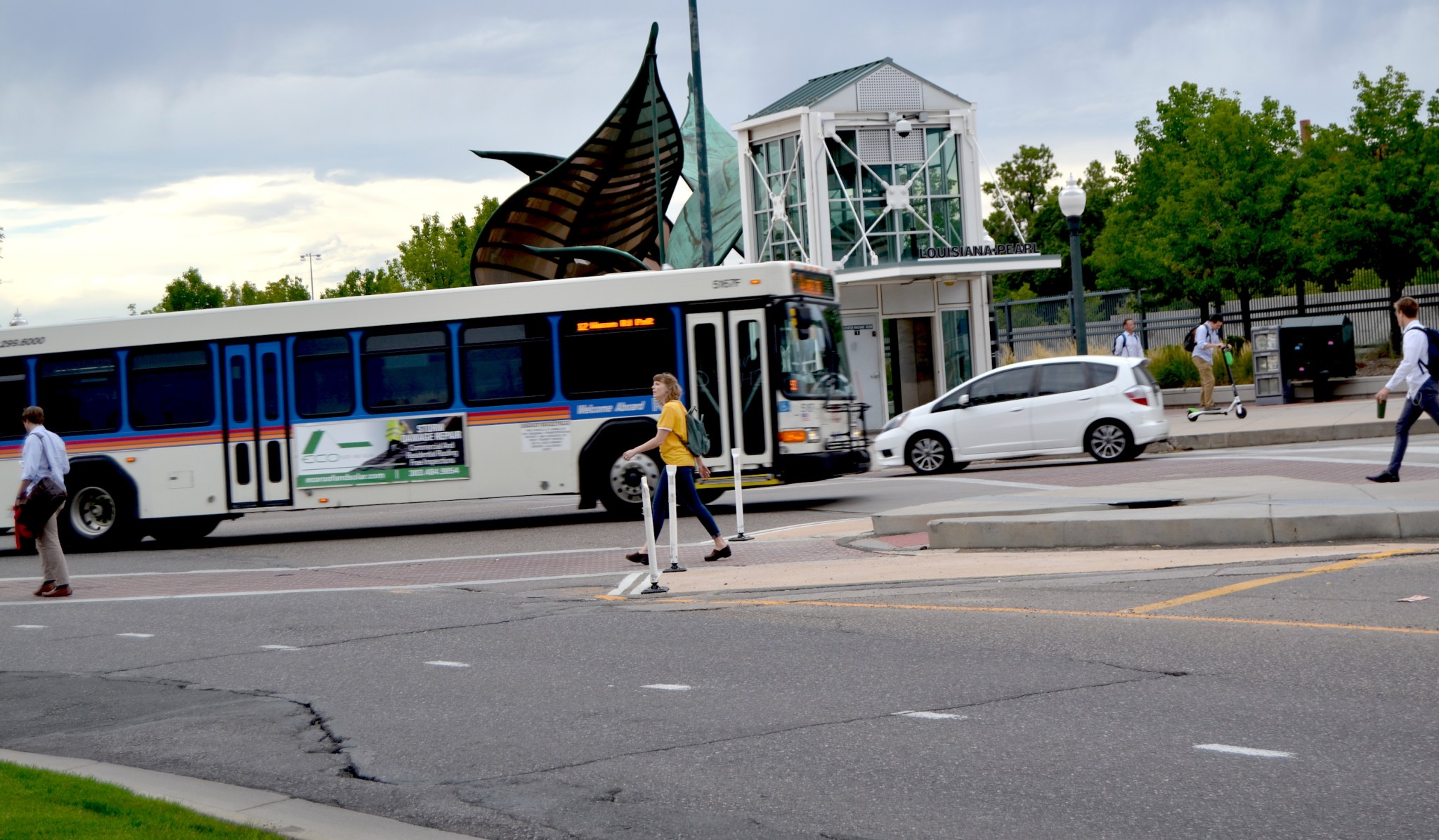 Eyes on the Street: Intersections at Louisiana-Pearl RTD Station Get More People-Friendly