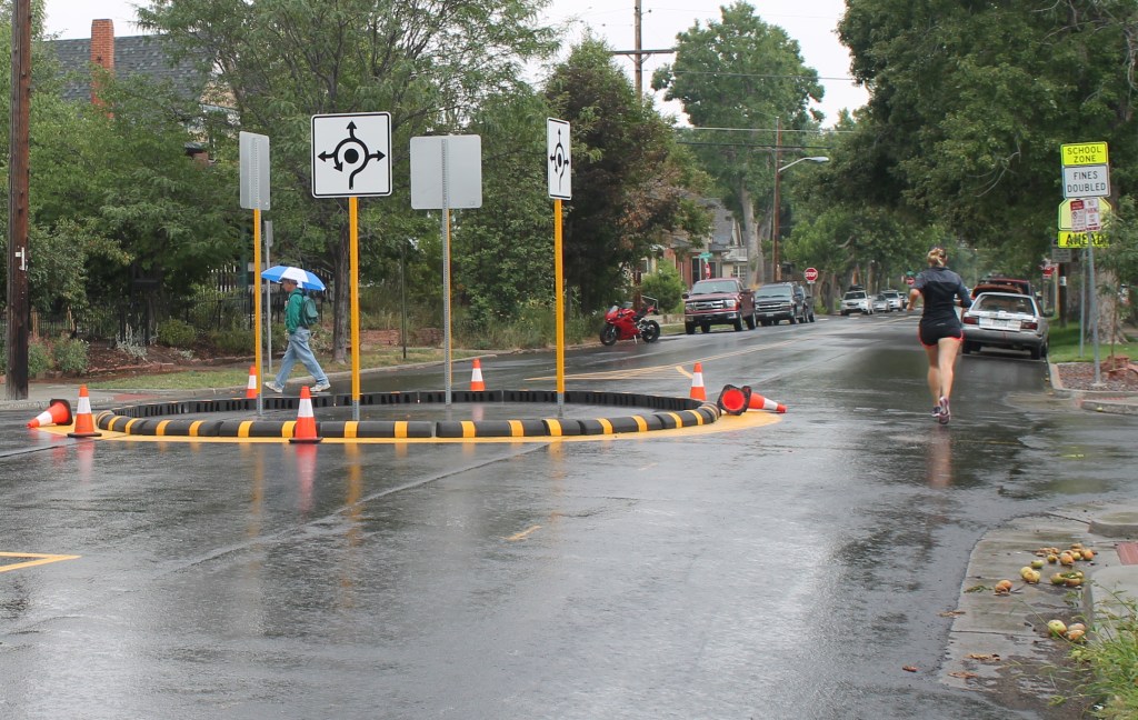 Eyes on the Street: Denver Public Works Builds 3 Traffic Circles on 35th After Years of Planning