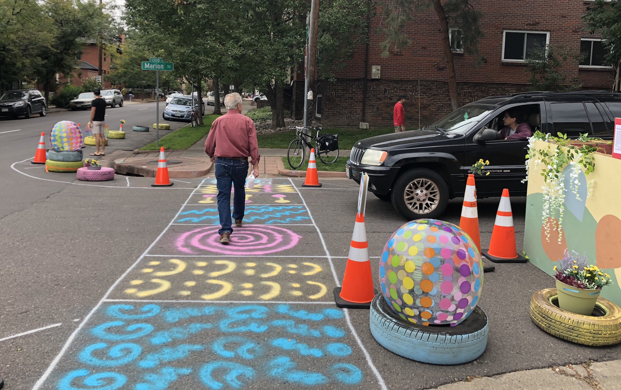 Eyes on the Street: Beach Balls and Paint Calm Car Speeds on 13th Avenue in Capitol Hill