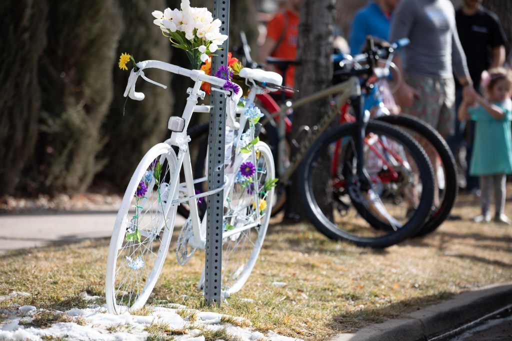 Hit-and-Run Cyclist Victim Dave Martinez Remembered at ‘Ghost Bike’ Ceremony