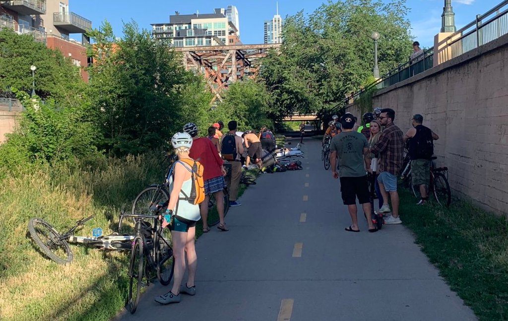 Breaking: Horrible Head-On Bike Crash Injured 2 on Cherry Creek Trail