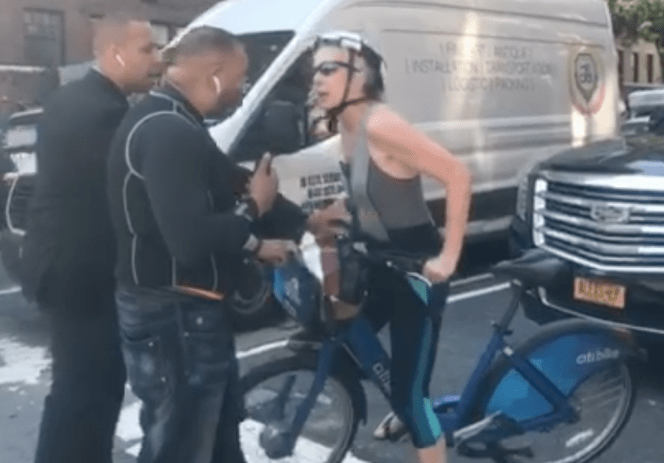 NYC: Two Men Physically Intimidate A Woman Citi Biker For Touching Their SUV