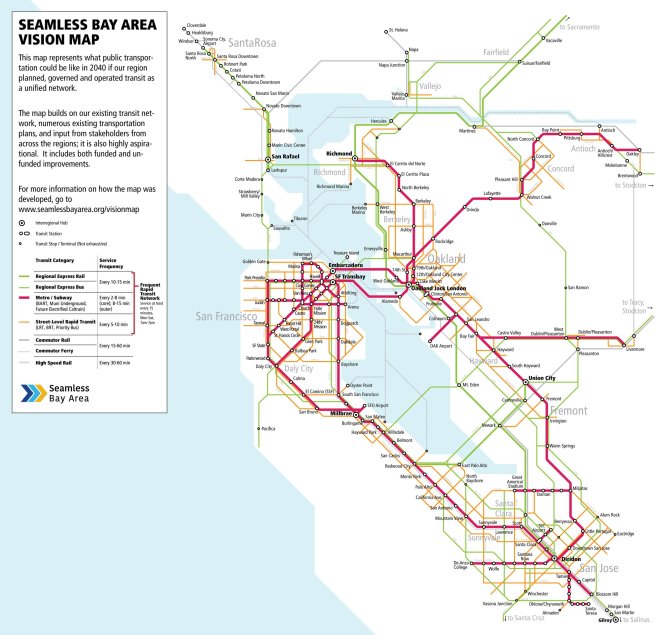 San Francisco Group Maps Vision for a More Transit-Friendly Region