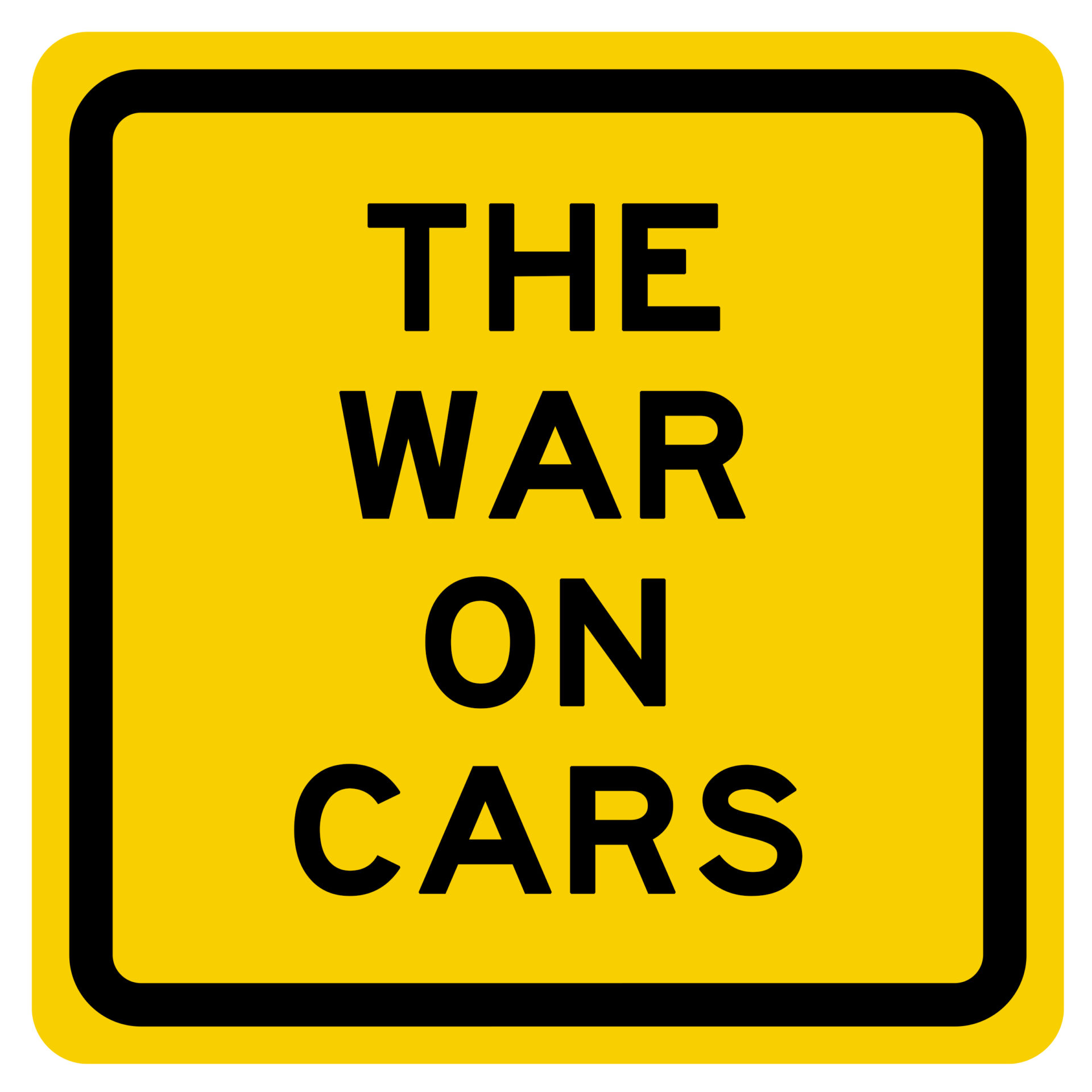 Image The War on Cars logo
